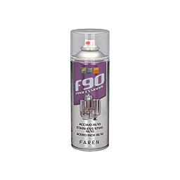 Flacone spray Acciaio Inox 18/10 -  F90 - 400 Ml - Faren - Protezione 21 Micron - max 600°C