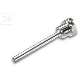 Pozzetto inox aisi 316 - 1/2" Gas Maschio - L=100 mm compreso filetto - Diametro Esterno 11 x Diametro Interno 9 mm + vite blocco laterale
