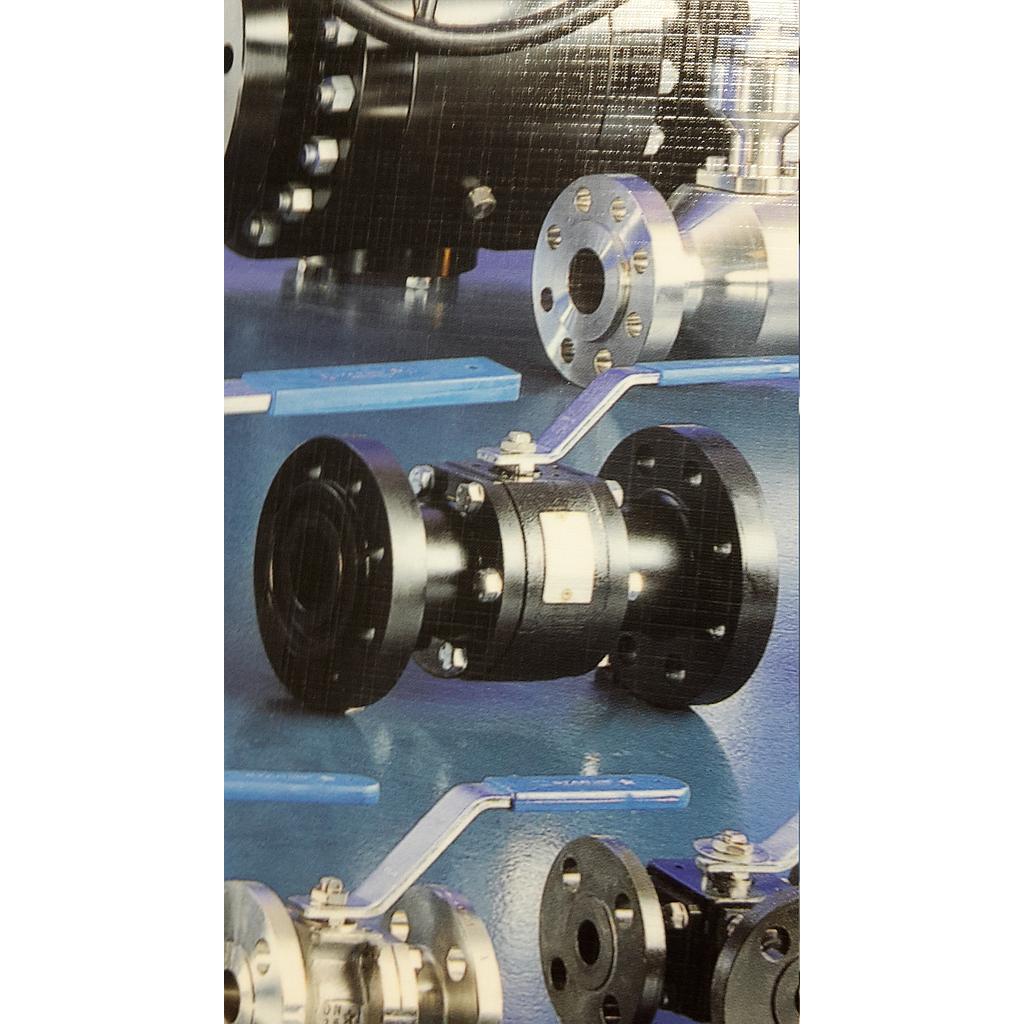 Valvola sfera 3pezzi, PN40, corpo LF2, sfera 316, tenuta Ptfe/Grafite-R.Bore, -100 / + 230°C - Mod. Master Star 235 SGS - Starline - attacchi flangiati PN40 DN50