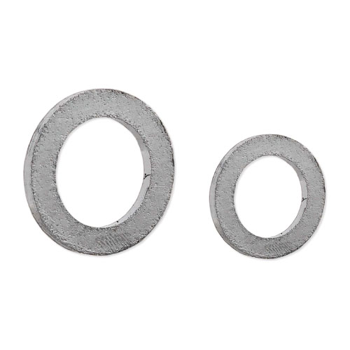Guarnizione Grafite x Manometro 1/2" - Tipo Stretto - Dimens. 18,2 x 11 x 1,5 mm (No lamina inox)