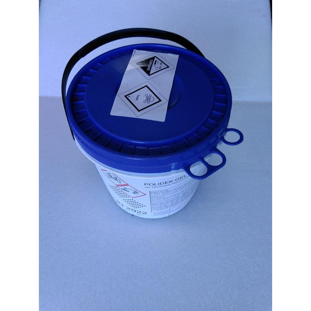 Decapante Polidek GEL da 3 kg. - UN 2922 Liquido corrosivo tossico, N.A.S.(Acido nitrico; ammonio bifluoruro),8(6.1),II (E) 