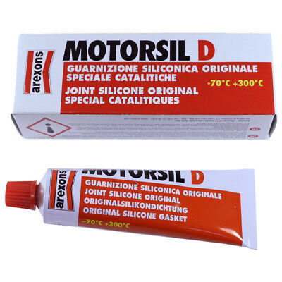 MOTORSIL D Originale Rossa 60 Gr. -Pasta Siliconica Rossa - Vulcanizza a temperatura ambiente - Campo di temper. -70 / +300°C 