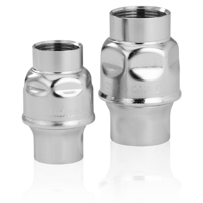 Valvola di Ritegno inox aisi 304 - Tenuta VITON - Mod. Small - Filettata FF 1/2&#34;