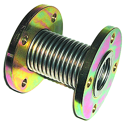 Giunto Compensatore di Dilatazione/Antivibrante per Gas - Soffietto in acciaio inossidabile austenitico Aisi 321 - Flange girevoli ambo i lati in acciaio Galvanizzato ASTM A105 PN16 DN65 - P.Max 2,5 Bar