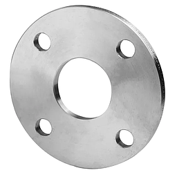 Flangia Piana Diametro e Spessore Ridotto Inox AISI 304/304L e ASTM A182 - 4 Fori - Sp. 8 mm - De 90 mm - DN32