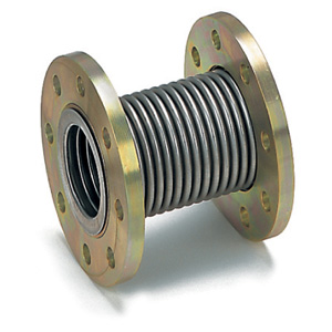 Giunto Compensatore di Dilatazione/Antivibrante per Gas - Soffietto in acciaio inossidabile austenitico Aisi 321 - Flange girevoli ambo i lati in acciaio Galvanizzato ASTM A105 PN16 DN100 - P.Max 0,5 Bar