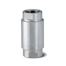 Valvola di ritegno tubolare, corpo inox 316, tenuta in Teflon sostituibile, molla inox, attacchi ff 1 1/4" - VARC