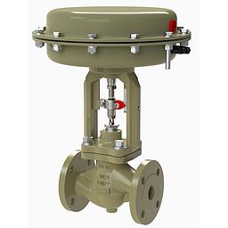 Valvola pneumatica Italvalvole flangiata PN16 DN50 - corpo in ghisa GJL 250 - Testata 275 - Segnale 6-30 psi - Tenuta su otturatore in Peek - vite premistoppa + viti corpo in acciaio inox - DP 8 Bar - mod. SBS/16 C62 - cod. 18013