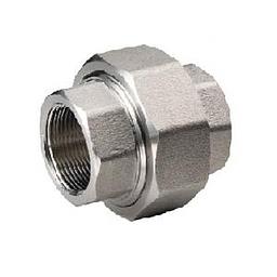Bocchettone Inox AISI 304 - Tenuta Conica - Filettato Gas Cilindrico - FF - 1/2"