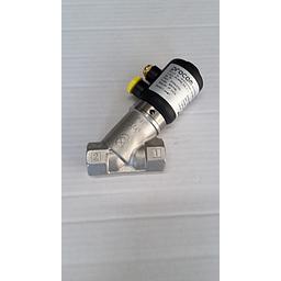 Valvola pneumatica On-Off a flusso libero - Corpo microfuso inox aisi 316L PN40 , filettato FF gas 3/4"- Testata Nylon T36 - Pressione Differenziale Max 7 Bar - PCIPFM_020_0_1