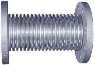 Giunto antivibrante inox Aisi 321 - PN16 DN100 - Flangiato con flange fisse , in Ferro PN16 - L=200 mm