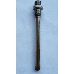 Pozzetto inox 1/2" Gas Maschio x 1/2" Gas Maschio - OMC - W27BB - Lunghezza sotto filetto 160mm - D.est. x int.16x13mm - L.Tot.200 mm