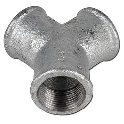 Raccordo zincato ad "Y" - Filettato FFF 3/4" - Fig. 220