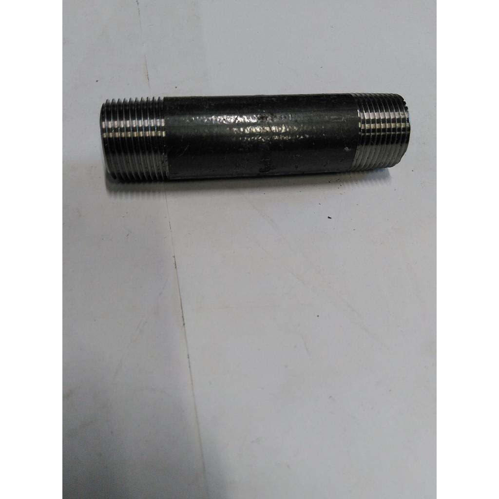 Barilotto A105 S3000/SCH80 - 3/4&#34; L=100 mm - Filettato GAS (Nipplo tubo filettato per filettato)