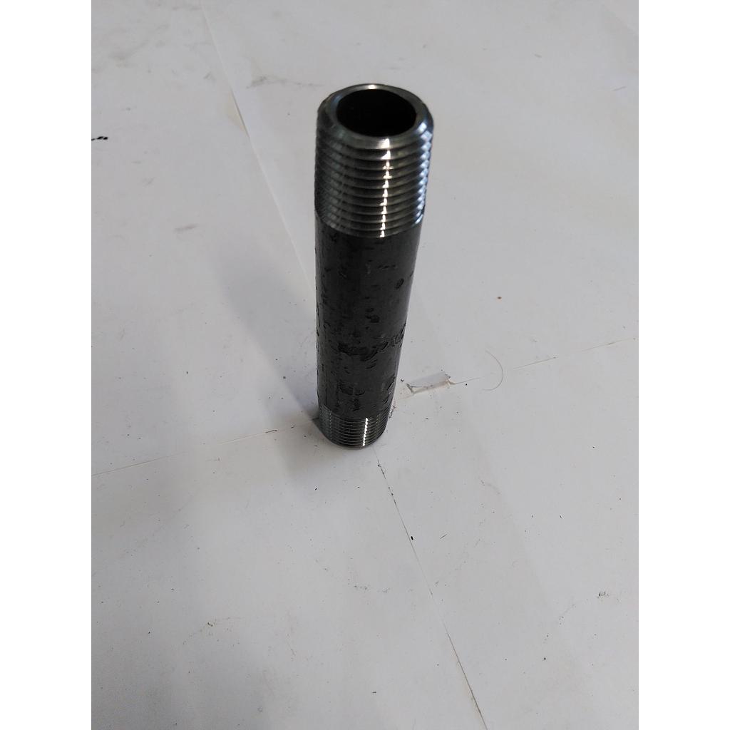Barilotto A105 S3000/SCH80 - 1/2&#34; L=100 mm - Filettato NPT (Nipplo tubo filettato per filettato)