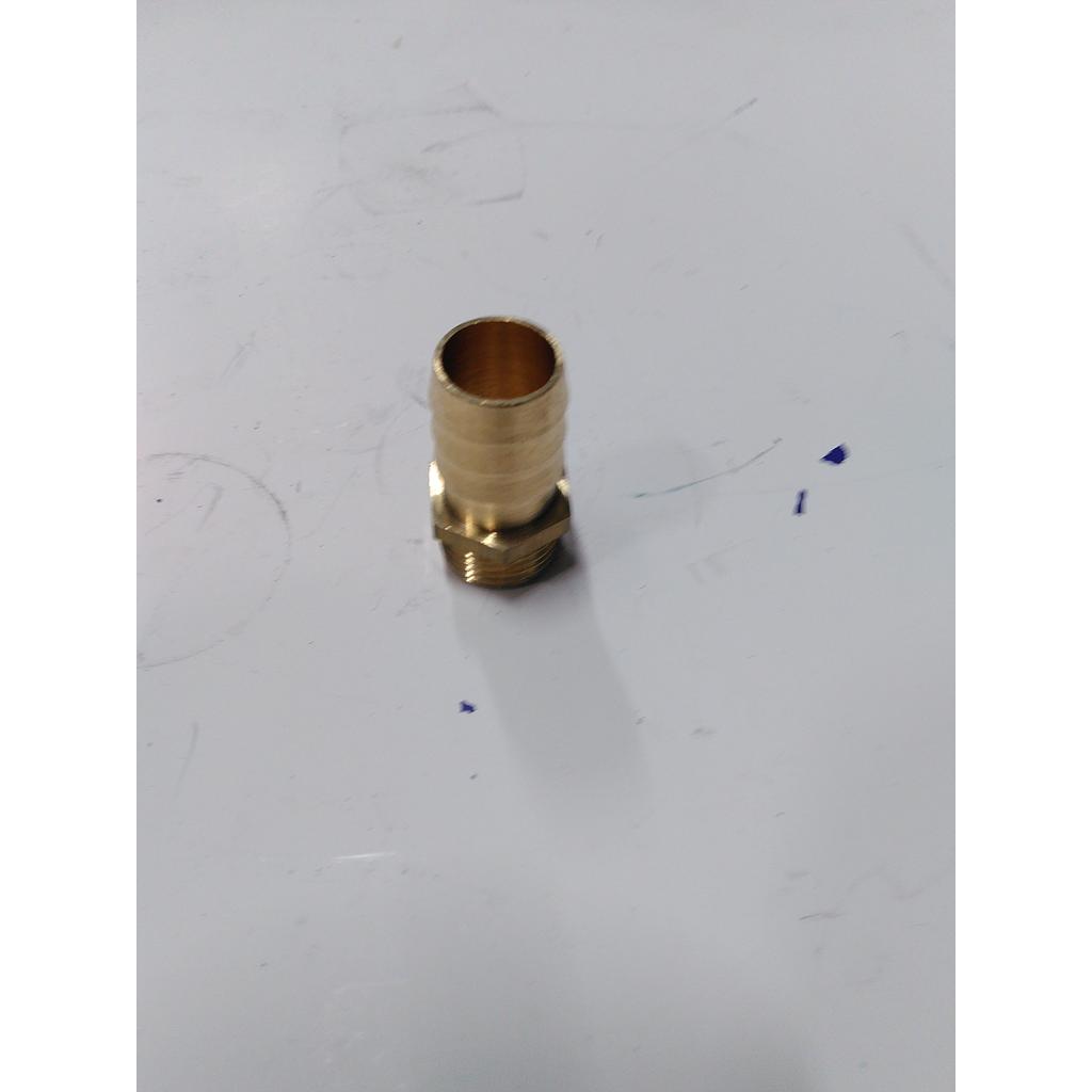 Raccordo P/GOMMA in Ottone Maschio Tipo Roma - 1/2&#34;x20 mm