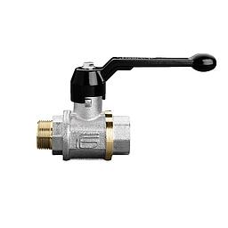 Valvola a Sfera Ottone Cromato, con Leva, serie Pesante x Acqua-Aria, tenuta su stelo Regolabile/Brevettata, -20° +130°C - PN100, MOD. 0102-TOTAL MF 3/8"