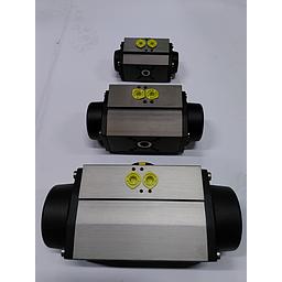 Attuatore pneumatico a Semplice Effetto AP3,5SR12 - Anodizzato HARD - O.ring Buna - Poligonale 17x17 - Foratura F05/F07 - Inox 3pz - 2 - Cod. AP35YS12BH2BIS