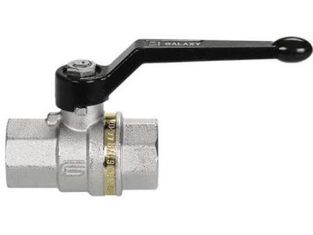Valvola a Sfera Ottone Cromato, con Leva, SERIE Standard x Acqua-Aria, -15° +120°C - PN63, MOD. 0501-GALAXY  FF 3/8"  