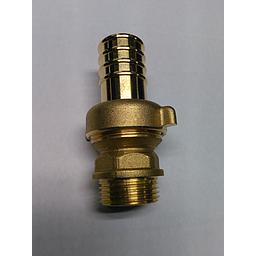 Raccordo P/Gomma in Ottone 3 Pezzi Diritto Sede Conica - Maschio 1" x 30 mm