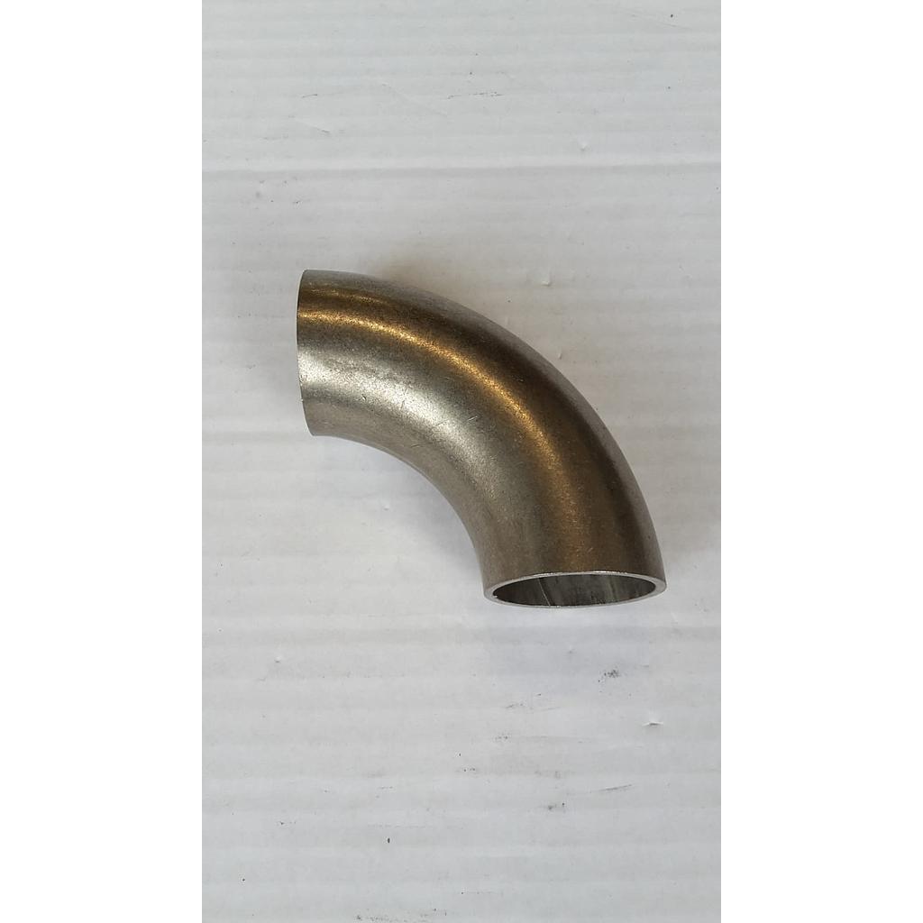Curva 90° Saldata Elettrounita inox aisi 316L - Grezza - diam. 30x2 mm - R=38