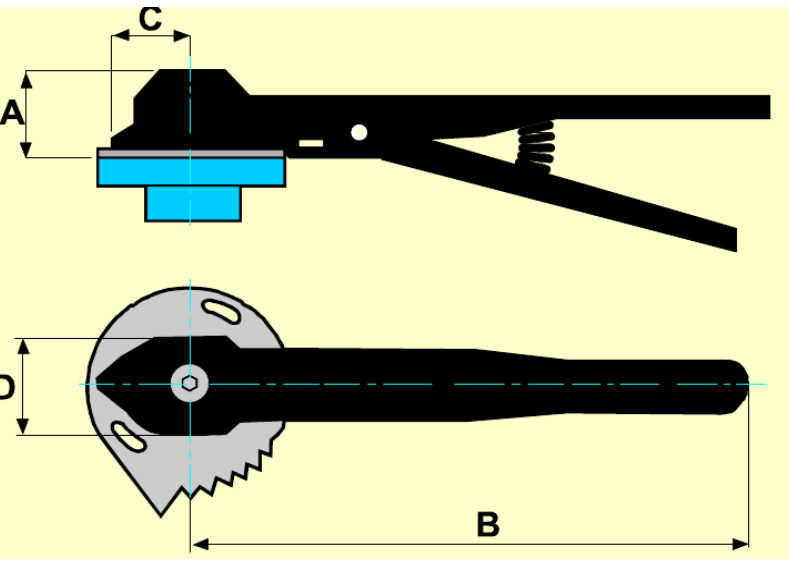 Leva Alluminio NERA - Quadro 12x12 - Completa di Settore dentato zincato a 10 posizioni , anello antifrizione , viti zincate di blocco - Sirca