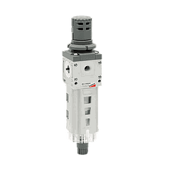 Filtro - Riduttore Aria Compressa filettato FF Gas 1/4" - Campo 0,5 - 10 Bar - F.Max 25μm - Mod. Mod. MD1-FR0000-1/4 - CAM