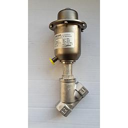 Valvola Pneumatica On-Off a flusso libero - corpo microfuso inox316L PN40 , filettato FF Gas - 1" - testata inox304 T70 - Press.diff.max 20 Bar - PCIFMCM_025_2_1