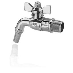 Valvola a sfera inox aisi 316, monoblocco, lucida, con beccuccio 90°, (Enol.), attacco gas maschio 3/4" (H2918-Mond)