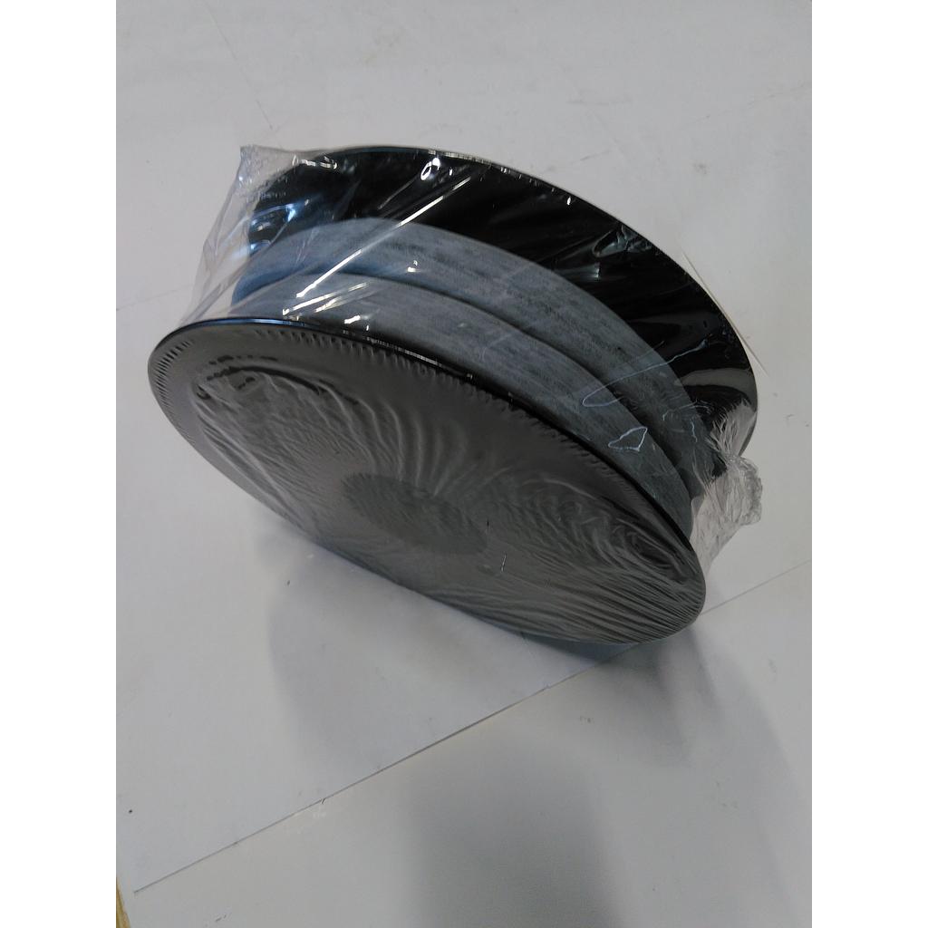 Nastro Adesivo PTFE Grafite 20x7mm Dupont + Grafite 15% - Cert.TUV - 210 Bar - T.max 280° - ph 0-14