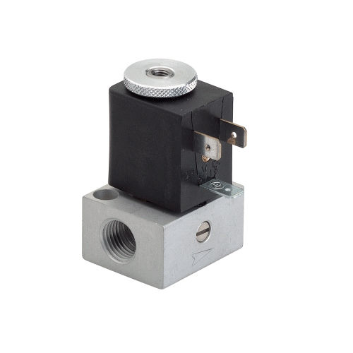 Elettropilota a 3 vie - filettato FF 1/4&#34; - N.C. - con azionamento manuale - AZ - art. 01.00.53 - (Senza Bobina)