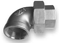 Bocchettone Curvo 90° inox Aisi 316 - Tenuta Conica - Filettato gas cilindrico FF 1" - IMPORT