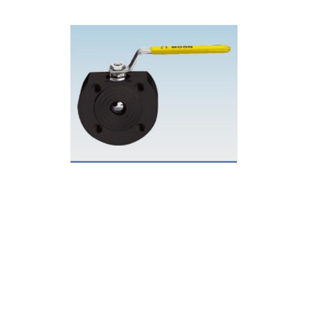 Valvola sfera WAFER, da barra, corpo A105, sfera 304, tenuta PTFE, Leva  Gialla, MOON PN16 DN80-DVGW 