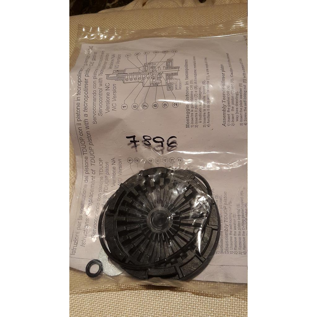 Serie Ricambio per valv.pneum.inox - Servocomando D.80 - (Pistone + accessori) - Senza Molla -  Pos. 18-21 - Dal 2007 ad oggi - Cod. 7896 - Italvalvole