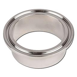 Semiraccordo Clamp inox aisi 316L - 1 1/2" - DN40 - ISO2852 - Diametro 48,3 per L=28,6 mm - Diametro flangetta 64 mm