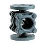 Indicatore di passaggio flangiato PN16 DN25 - corpo in ghisa (IP37) - vetri in borosilicato con guarnizioni in grafite