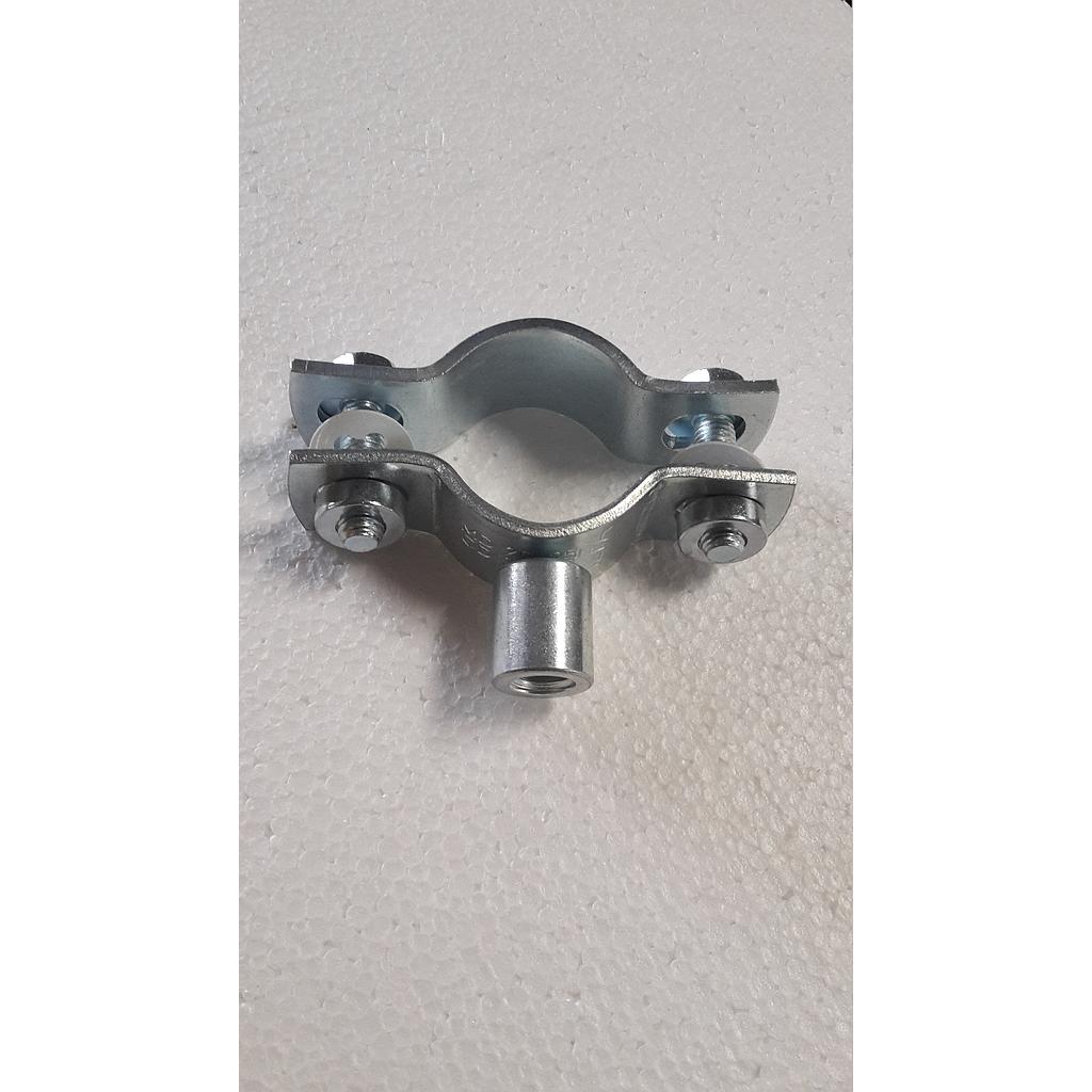 Collare zincato pesante 1 1/2&#34; - 48x55 - Mod.MAXIMA PSM 25x3 mm - M8 Connessione M8/M10 - 0068856 