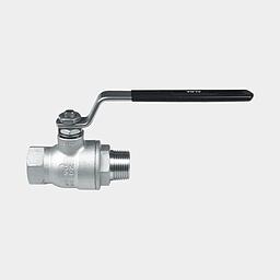 Valvola sfera monoblocco inox 316, con Leva, -20 / +150°C, (PN100 a 25°C), attacchi filettati MF 1/2", Mod. ALBA-2602