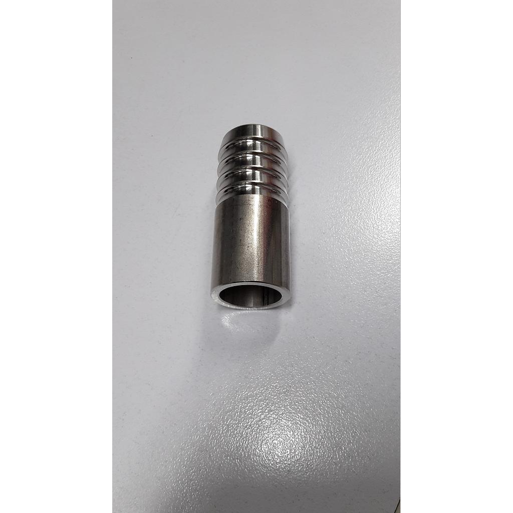 Portagomma a saldare inox aisi 316 - 3/4&#34; x 26,5 mm - UNI 228 - L=55 mm - DON