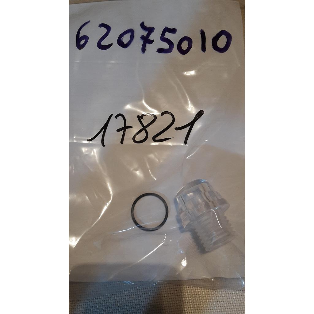 Serie Ricambio per testata pneum.inox (Calotta Trasparente + O.ring) - Cod.17821 - Italvalvole