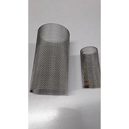 Cestello inox 304 di ricambio per filtro Mival DN50 - Fig. 265/266 - (Rete metallica con fori quadri da 0,87 mm)