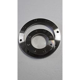Flangia Piana Spessore Ridotto Inox AISI 316/316L EN 1092-1 e ASTM A351 - PN16 - 8 Fori - Sp. 12 mm - DN100