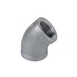 Gomito 45° FF Inox AISI 316 EN 10253-4 - 3/8"