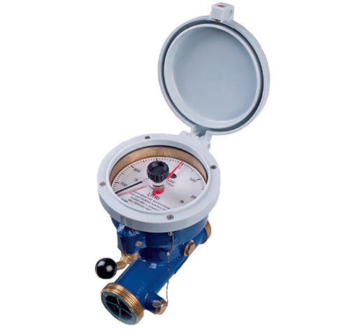 Dosatore manuale azzerabile filettato 1 1/2" - Campo 0-500 LT. - Completo di raccordi - Mod. LAMDBA - Watertech