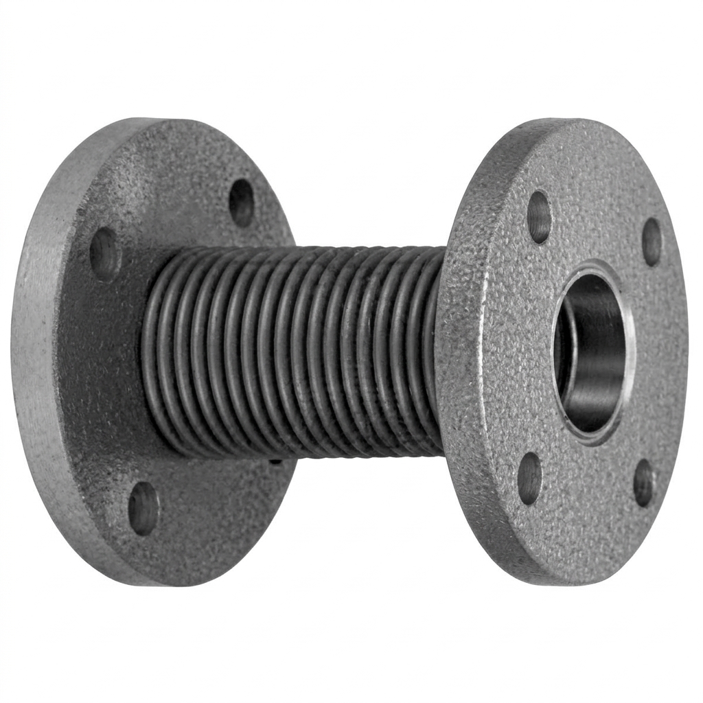 Giunto Antivibrante - Flange Fisse in Acciaio al Carbonio - Soffietto in Inox AISI 316 - L=200 mm - PN16 DN25