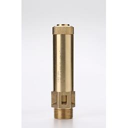 Valvola di sicurezza Nuova General Instruments mod. F18 - Brass - Connessioni 1" ISO 228 Gas Maschio in ingresso - a Scarico Libero - Tenuta VITON (-20/+200°C) - Fluido: ARIA - Collaudo: INAIL+CE IV    