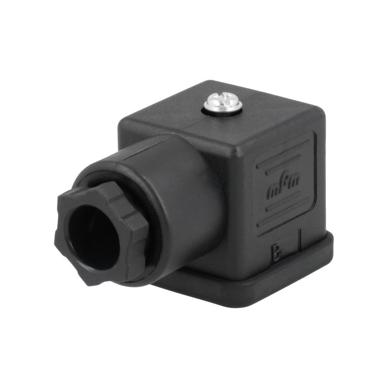 Connettore Rettangolare Nero x Elettrovalvola Asco/Sirai ZBD300-08-N1 - COMPMPMC18209N21
