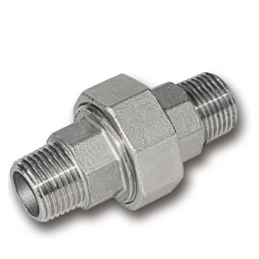 Bocchettone 316 - Filettato m.m. Gas Conico 1/8 - Tenuta conica - cod.GF-149C18-5i - SCHWER 