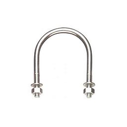 Cavallotto inox aisi 304 - U - D.38 mm - Completo di due dadi e due rondelle inox M6 - Art. 159/M - RM
