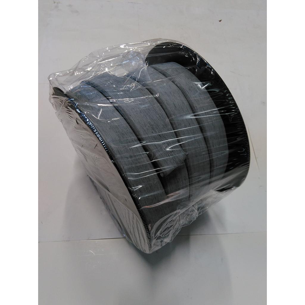 Nastro Adesivo PTFE Grafite 25x10mm Dupont + Grafite 15% - Cert.TUV - P.Max 210 Bar - T.Min -200° T.Max +315° - ph 0-14
